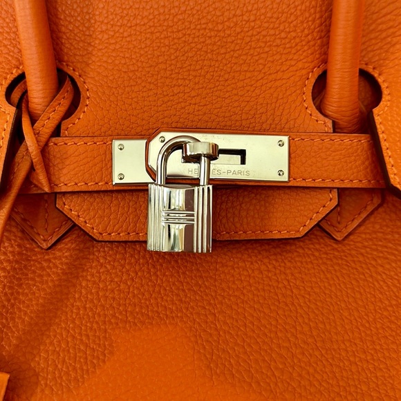 Hermes Orange Birkin 35 Bag - Picture 4 of 15